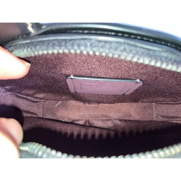 Coach X Disney Mickey Mouse Face Ear Pie Eye Leather Crossbody Bag Lightly Used - Picture 9 of 12